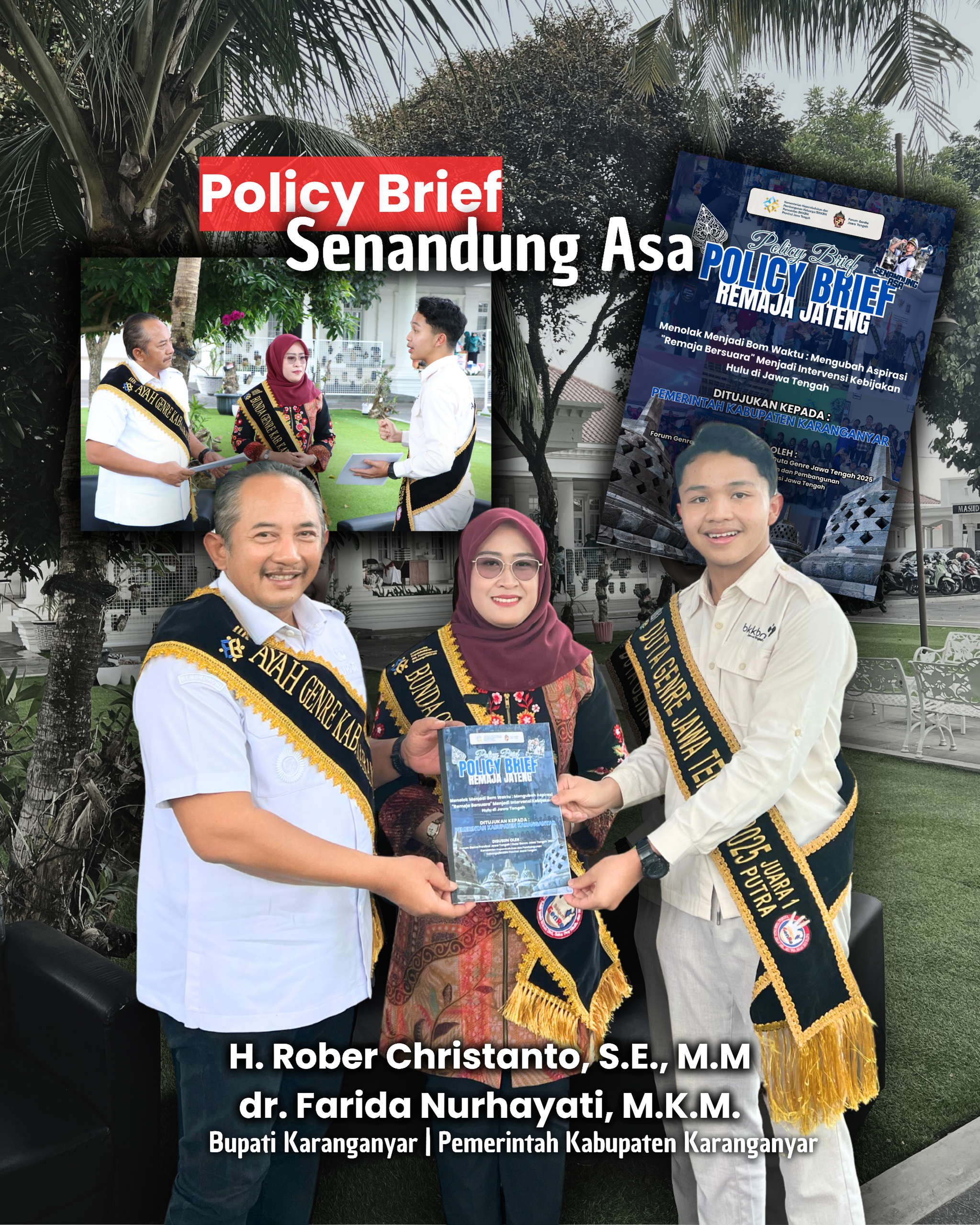 Penyerahan Policy Brief kepada Bupati Karanganyar